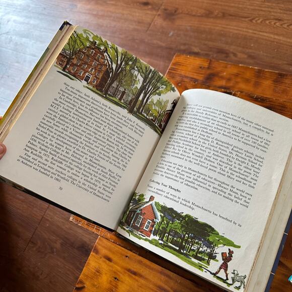 Vintage 1967 Enchantment of American 2 Book Bundle New Hampshire & Massachusetts - Picture 11 of 12